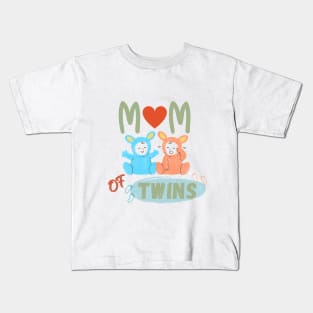 Mom of Twins Kids T-Shirt